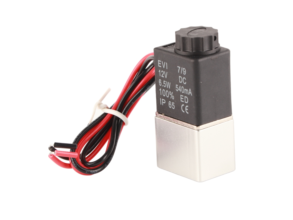 Válvula solenóide (controlada eletricamente, 2 posições, 5 vias)
