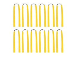 12pcs Elásticos de Lança de Borracha Larga Plana para Caça Amarela Niy