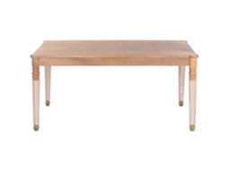 Mesa de Jantar Marrom Manga 160x90x76cm ALEXANDRA HOUSE LIVING