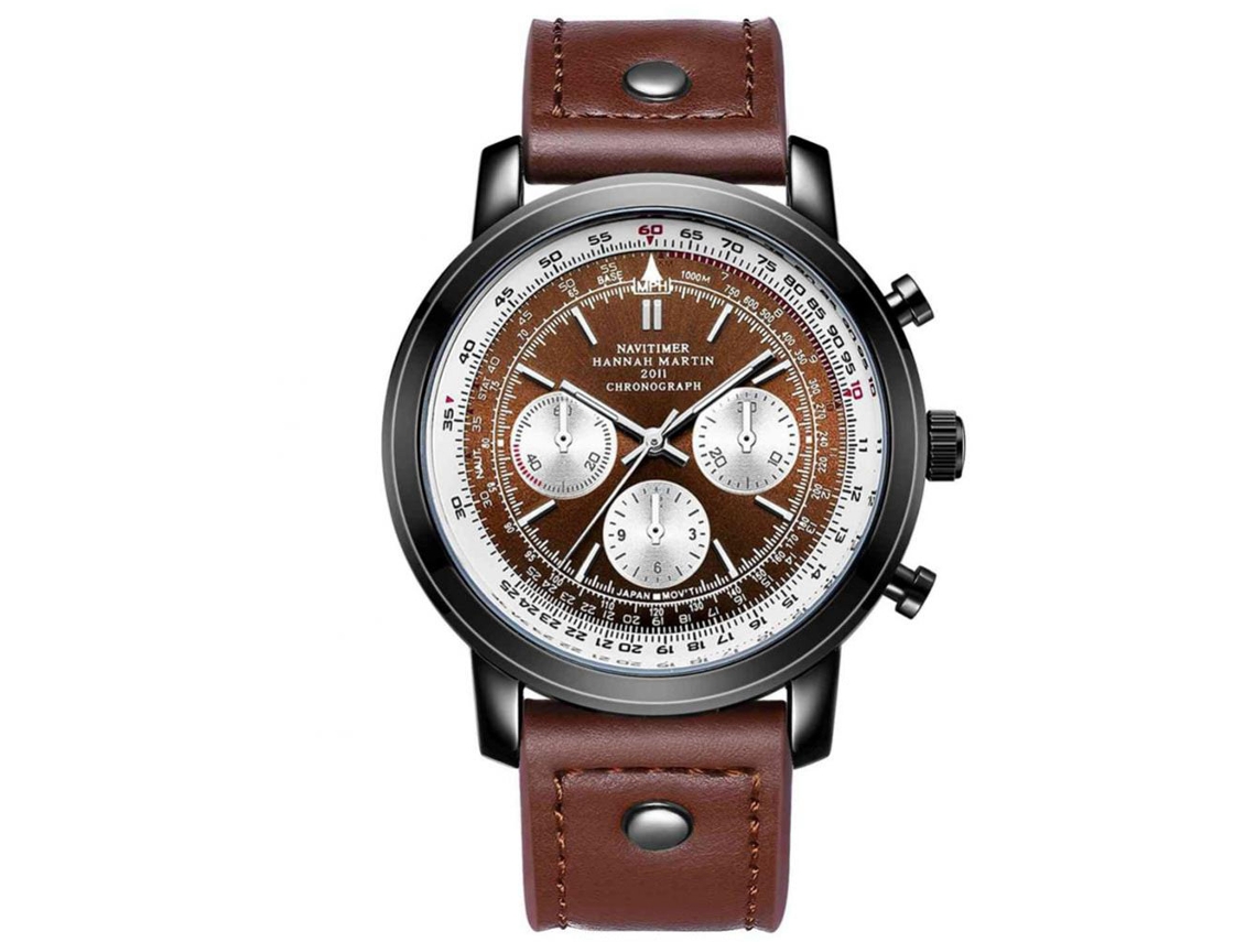 Reloj Hombre Hannah Martin Impermeable Moda Casual Cronometraje (2001kk)