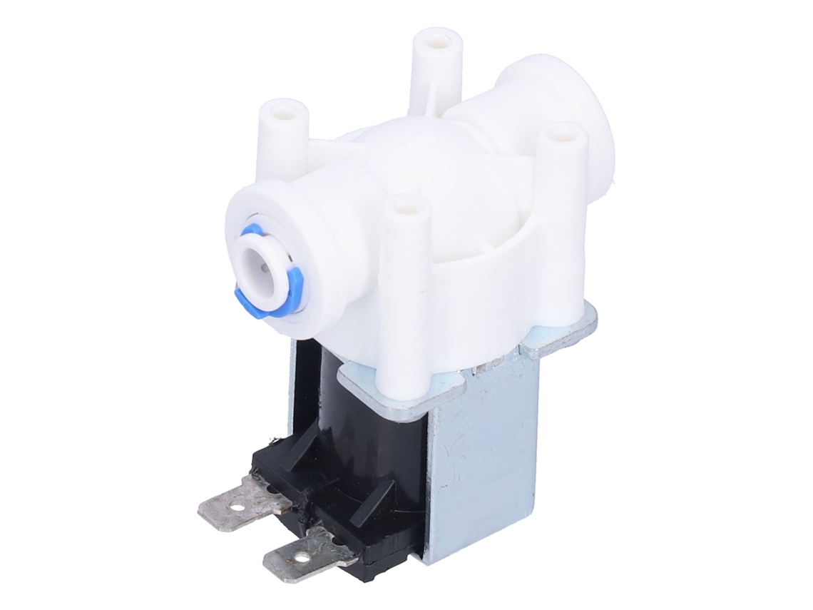 Válvula solenoide elétrica G1/4 com entrada de água, normalmente fechada, 24 V CC