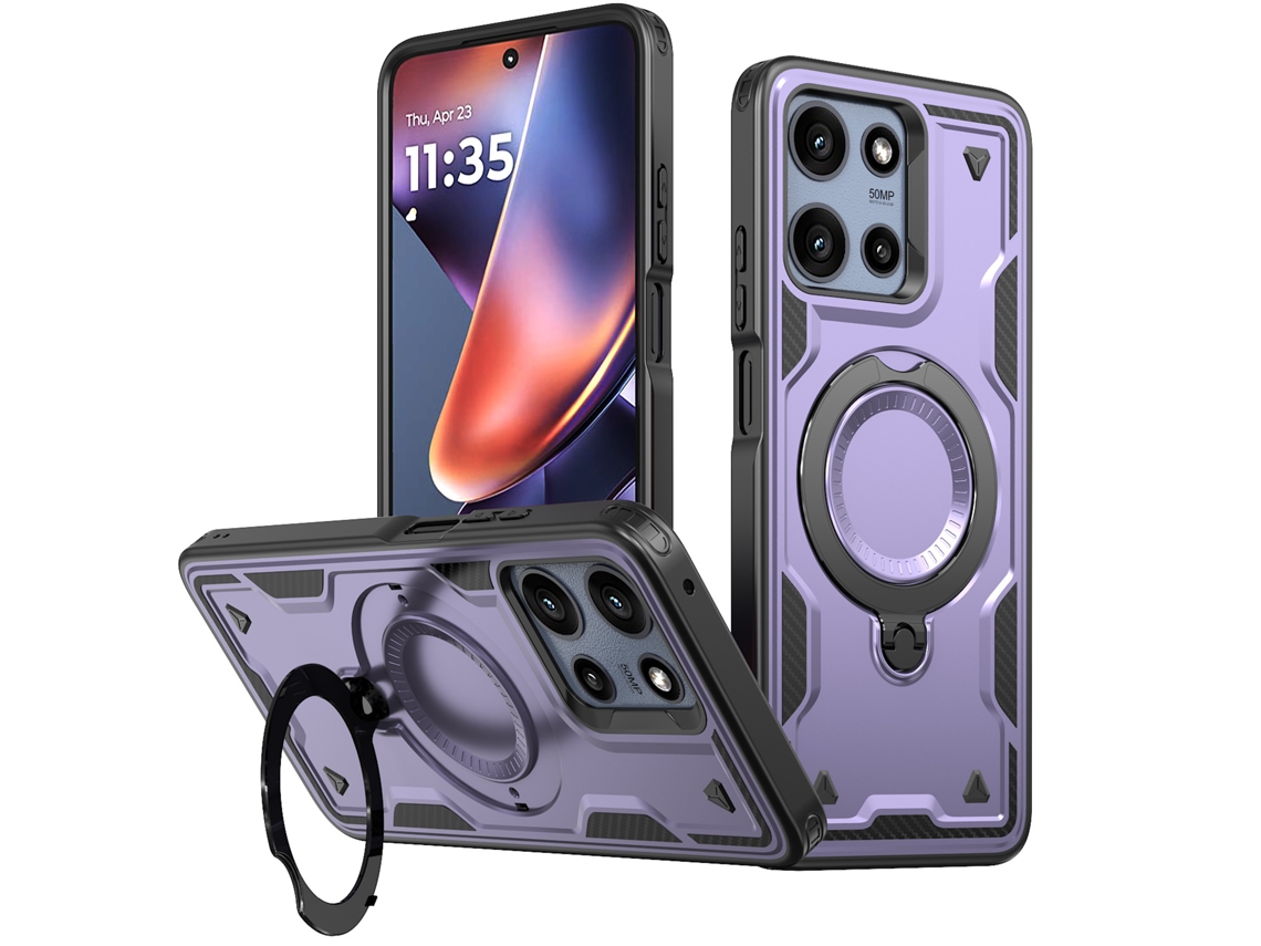 Capa Para Moto Edge 2025,compatível Com Magsafe Roxo Panoona