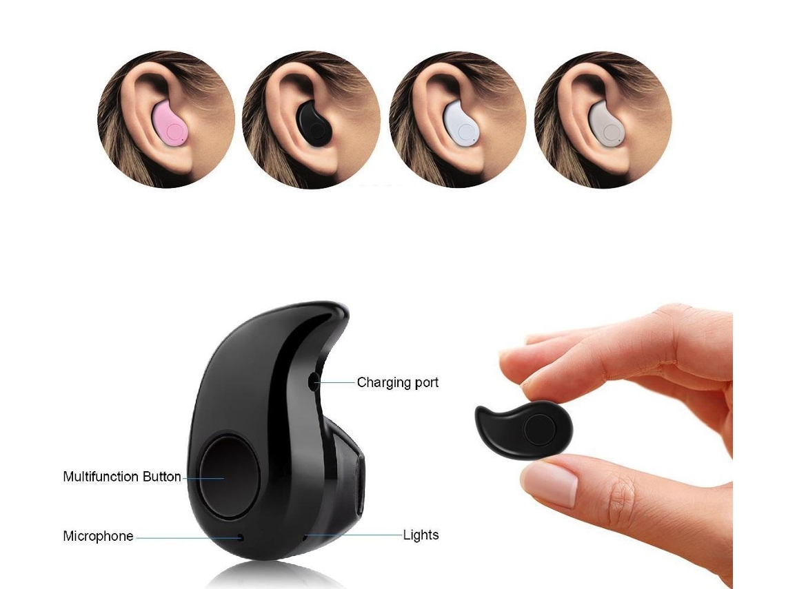 Auricular Multi4you Bluetooth Mini S530 para Smartphone/Tablet Bege
