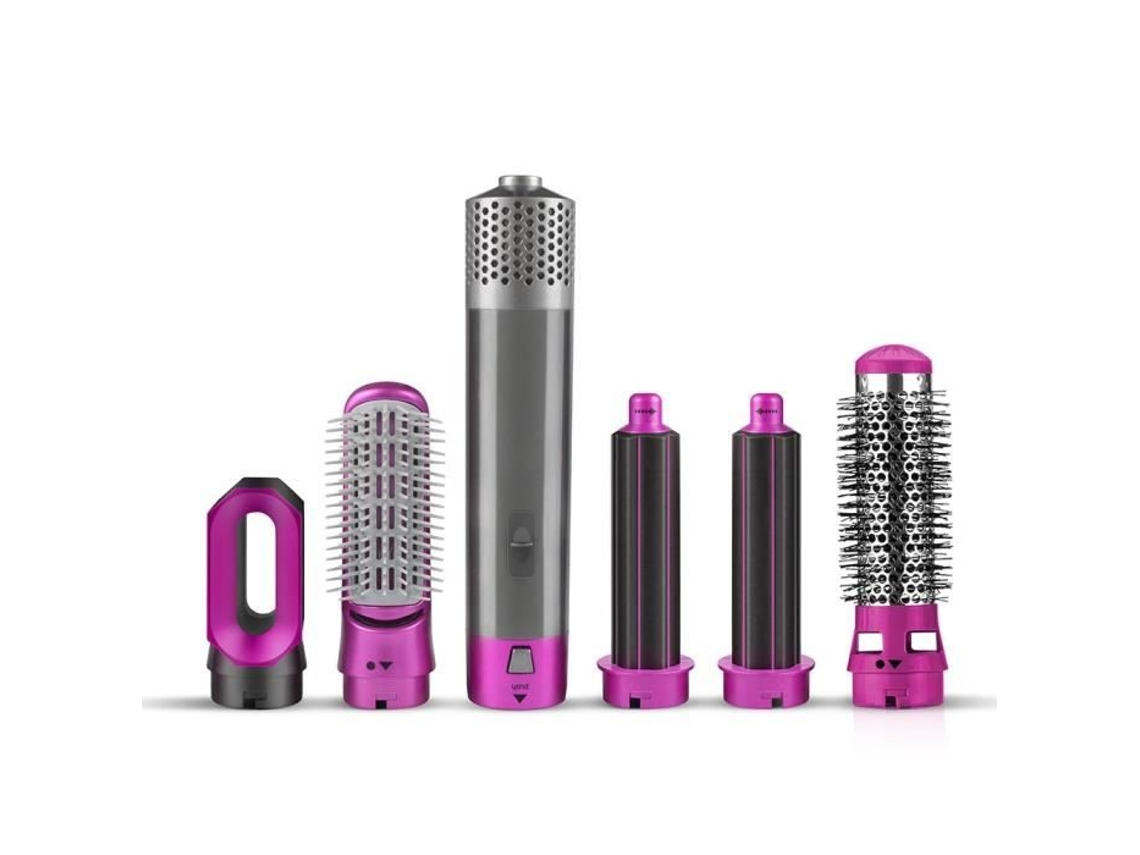 Secador De Cabelo Elétrico, Modelador, Escova Rotativa, Ferramentas De Cabelo Profissionais 5 Em 1, Escova De Ar Quente