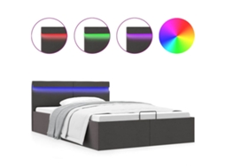 Bed Frame, Bed Frames Vidaxl Cinzeto Tecido (140 X 200 Cm)