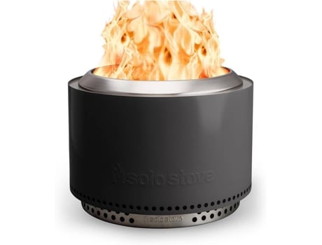 Brasero Yukon E Suporte 2.0 | Brasero Sem Emissão De Fumaça, Combustão Natural Da Madeira, 68,5x50,5cm, 20 Kg, Cinza Solo Stove