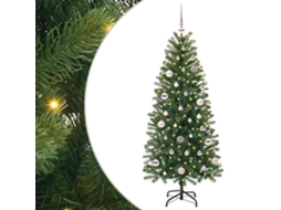 Vidaxl Árvore De Natal Artificial Com 150 Leds Verde 150 Cm Pe E Pvc