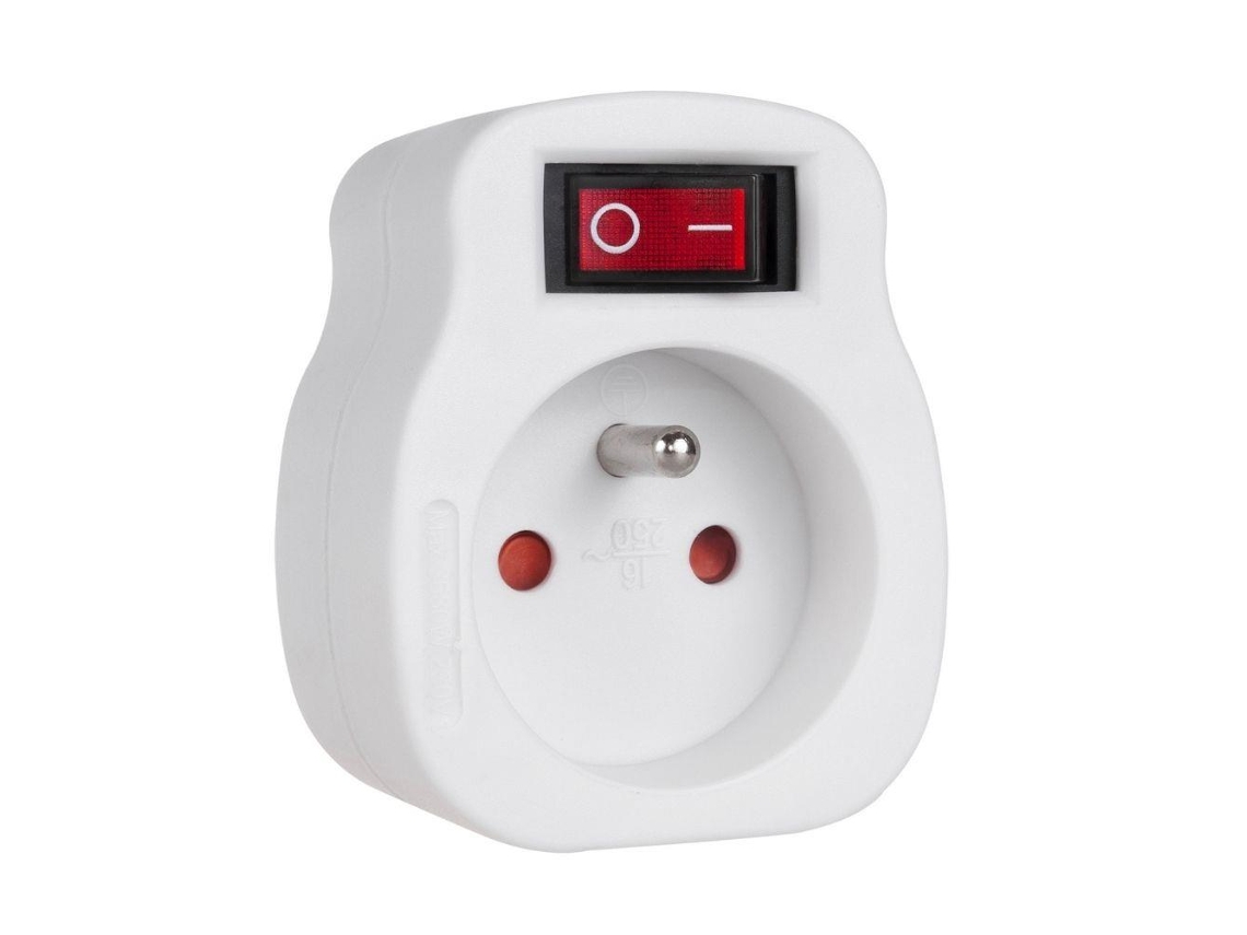 Tomada Simples MACLEAN com Interruptor para Instalação Residencial.