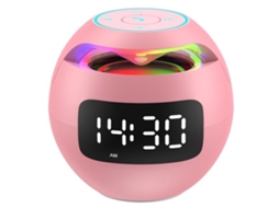 Relógio com Alto falante Bluetooth EOOCOO (luzes Coloridas, Conexão Bluetooth)
