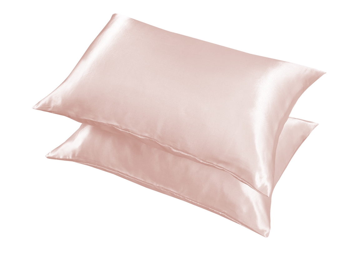 2Pack Fronha de Seda para Cabelo e Pele Macia Feminina de Cetim Fronha de Seda King Size Não.18