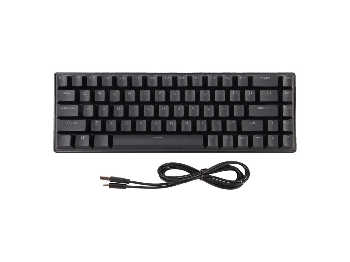 Teclado Gaming LAXISCREED 68 Teclas 10 Modos Rgb