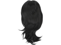 Peruca Feminina Cabelo Preto Cosplay E Uso Cotidiano
