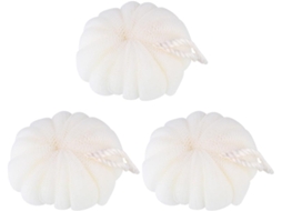 Rede De Bolhas De Pe Em Conjunto De 3, Bolas De Banho Com Cordão Curto, Design De Pétalas