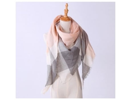 Lenço De Mulher Volibear Imitação Xale Condicionado Manter Quente Triangular Caxemira Multicor (x140 Cm)