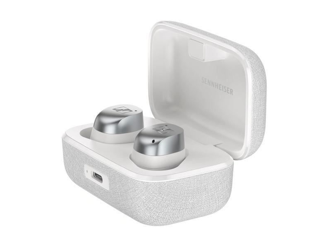 Momentum True Wireless 4 Inear True Wireless Earbuds em Branco com Microfone Embutido Assistente de Voz e Cancelamento