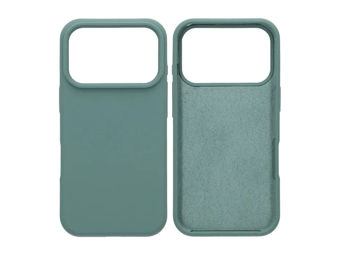 Capa De Silicone Macio Para Iphone 17 Pro - Verde