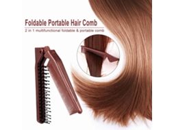 2026 peine Plegable Portátil para Viajes Cepillo Antiestático de Plástico Desenredante para Cabello