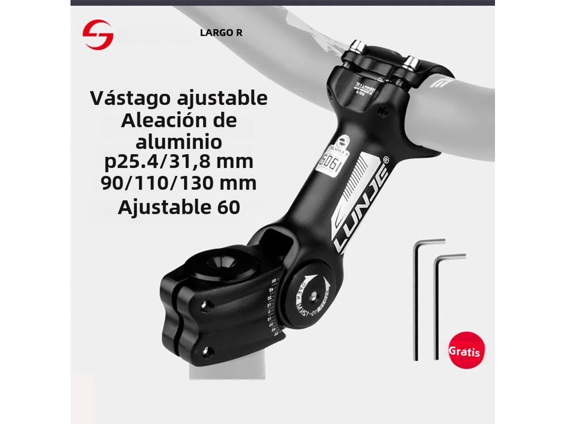Mesa De Bicicleta Mtb Road Ajustável 90/110/130 Mm Para Garfo De Guidão De 25,4/31,8 Mmvayotoy