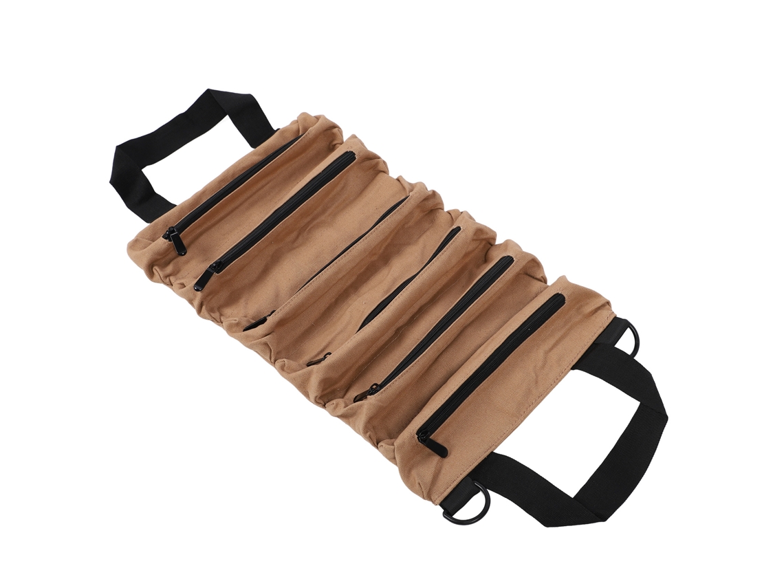 Laxiscreed Roll-up Kit De Ferramentas Com 6 Bolsos E Organizador De Peças Desmontável