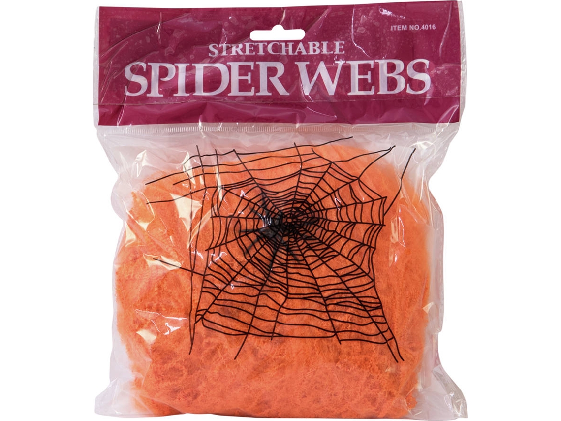 Decoração de Halloween EUROPALMS spider web 20g (Laranja)