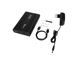 Enclosure Case Para Hd Sata Usb 3.0 De 3,5 Polegadas, Caixa De Disco Rígido Externo, Preto