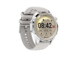 Relógio inteligente Bestvite, tela HD 366 x 366, rastreador GPS, NFC, bússola, compatível com Android e iOS (branco)