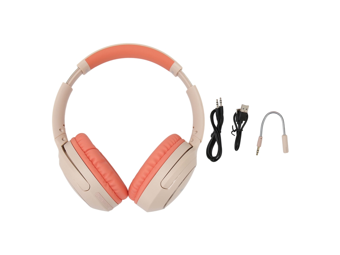 Fone Bluetooth com microfone externo, suporte para cartão de memória, modo line-in CHABERLU