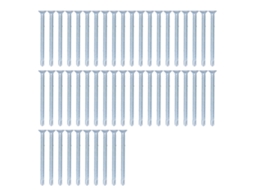 Parafuso Auto-aburro Cruzado Aço Carbono Galvanizado 4.2x50mm Cabeça Plana 50 Peças Fixador Hardware