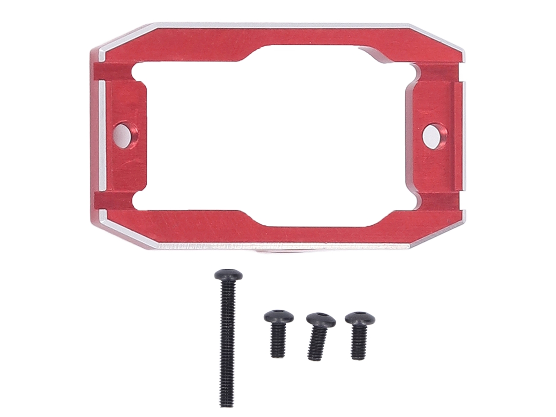 Mali suporte de Servo de Alumínio Leve para Carro Rc Traxxas 1/18 Trx4m Aço Alumínio Montagem de Servo Metal Vermelho