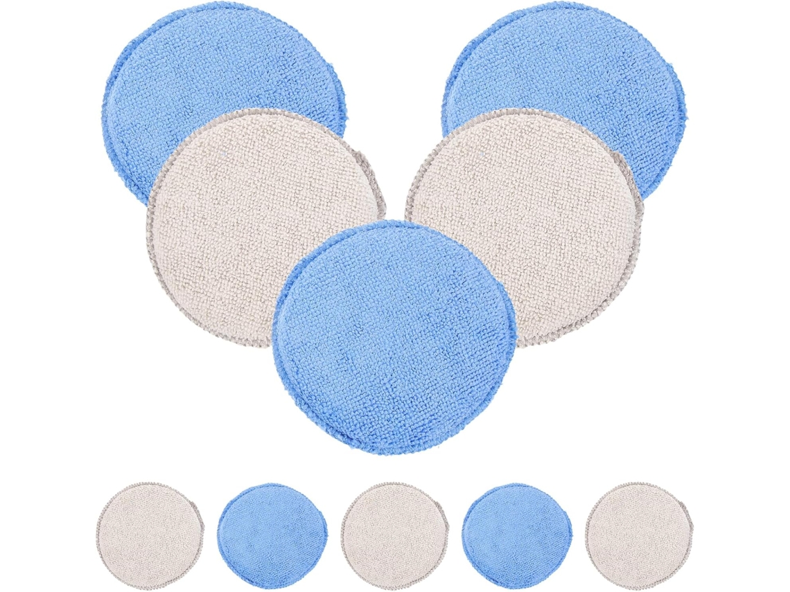 Conjunto De 10 Esponjas Macias Para Polimento, Ideais Para Aplicação De Cera Automotiva.