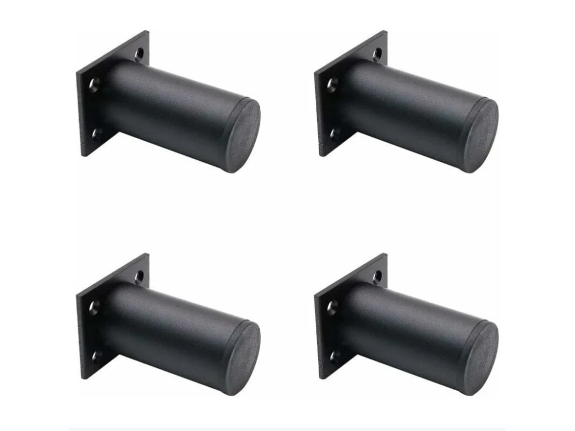 Em Alumínio, 80 Mm, Cor Prateado, Para Racks De Tv, Móveis
