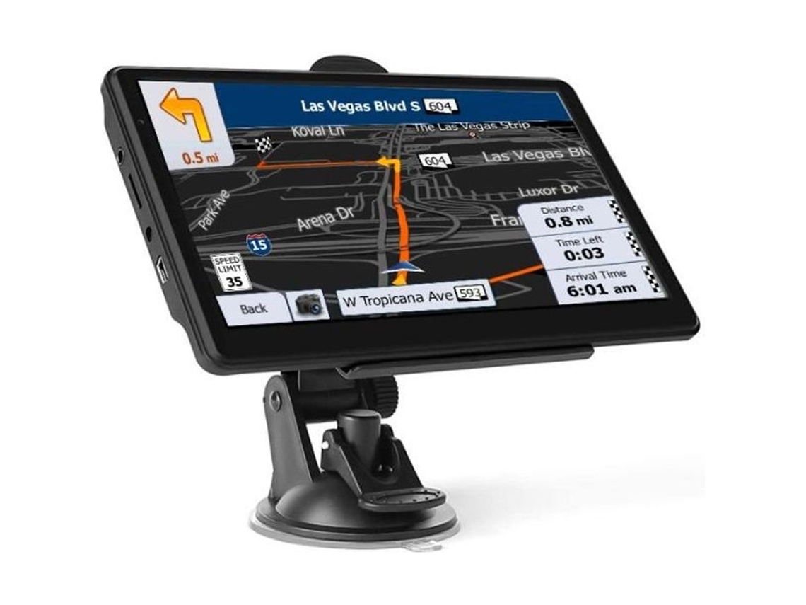 Swarey Auto Gps Com Tela Sensível Ao Toque De 7 Polegadas, Mapas Vitalícios Da Europa E 8 Gb De Armazenamento