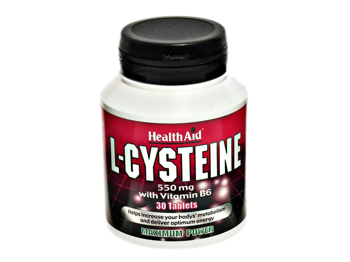 Health Aid L-Cysteine 550mg with Vitamin B6  30's