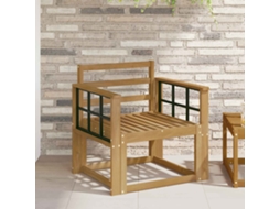Vidaxl Conjunto De Sofás Para Exterior Madeira Sólida De Acácia Branco