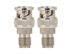 2 Adaptadores BNC UHF para Jk em Latão Niquelado CHABERLU