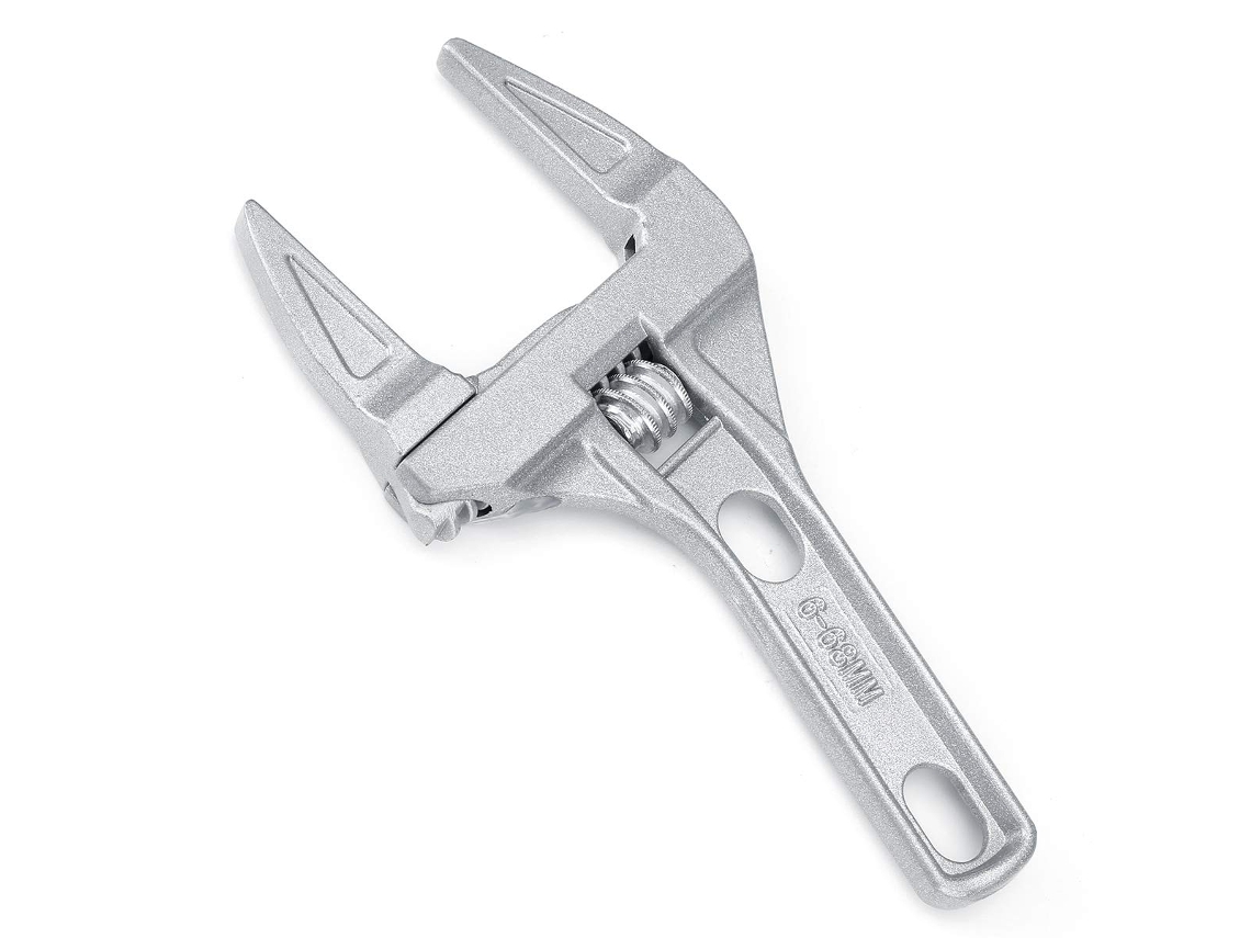 Chave Ajustável com Cabo Curto, Aberturas Largas, para Chaves de 6 a 68 Mm