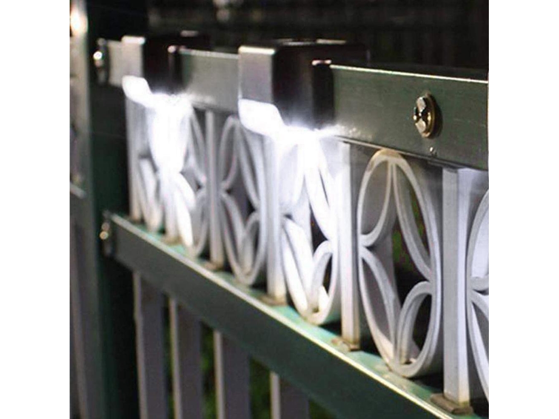 Luzes Solares Externas Escadas Sacada Jardim Ip65 Led Branca Automática S/MARCA