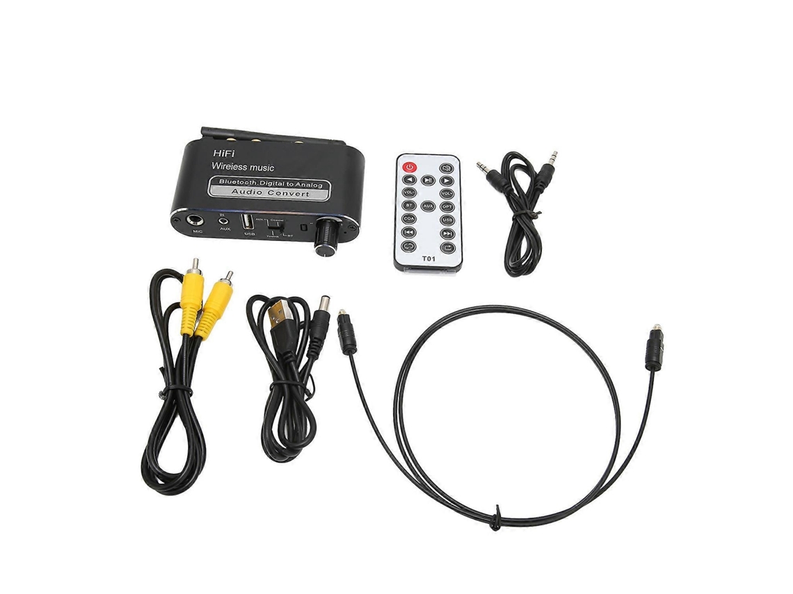 Amplificador Digital Bluetooth 5.1 Hifi Estéreo Analógico Para Digital Conversor Com Microfone Para Alto Falante Doméstico Th Yunzii