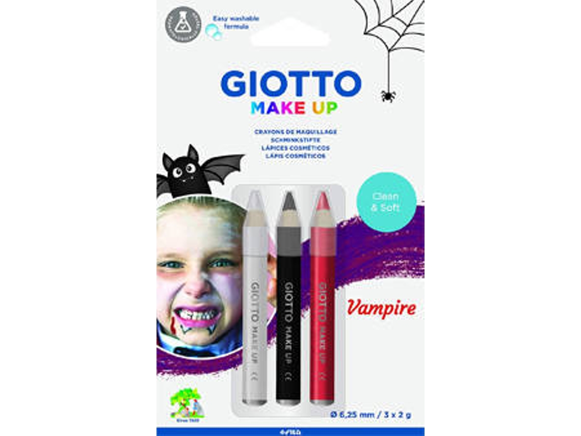Pinturas Faciais GIOTTO Lápis Facial Make Up Vampiro (3 unidades)
