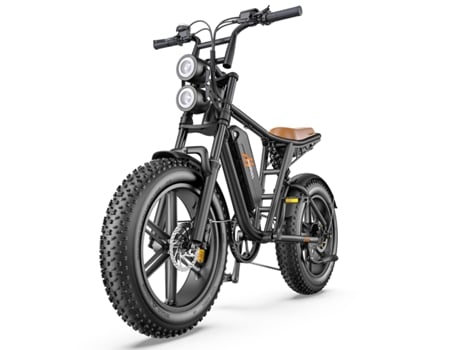 Bicicleta Elétrica Hillmiles Milezoom 1 Motor 750w Bateria 52v15.6ah Pneus De 20 Polegadas Travão De Óleo Hidráulico Preto