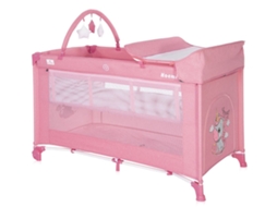 Berço de Viagem Noemi Plus 2 Níveis Rose Velvet Unicorn LORELLI