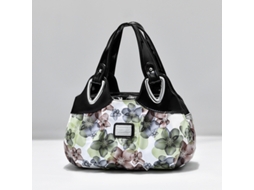 Nova Bolsa Estampada de 2026, Bolsa Macia Multicolorida preto Flores Verdes Sonhadoras YUNZII