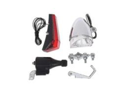 Lurelia Conjunto De Luzes De Bicicleta Requintado Com Dínamo De Fricção, Farol Dianteiro E Lanterna Traseira