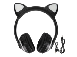Fones de Ouvido LAXISCREED Cat Ear Bluetooth Led