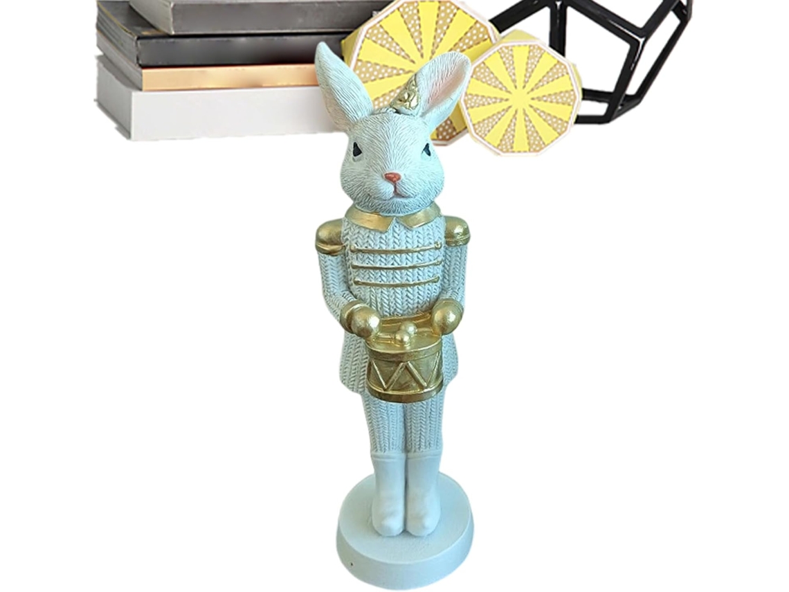 Estatuetas De Coelho, Escultura De Animal Em Resina Para As Festas De Fim De Ano, Decoração De Páscoa Com Fofura