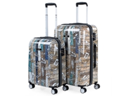 Conjunto de 2 Malas de Viagem SKPAT Surf Multicor