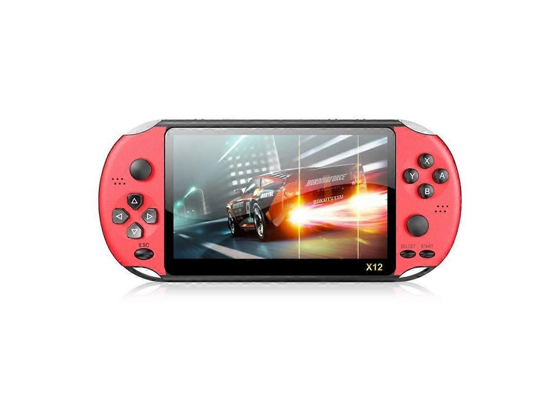 Console de Videogame Portátil X12 5,1 Polegadas Hd Tela Portátil Retro Video Gaming Player Integrado 1000+ Jogos Clássicos GOKOCO