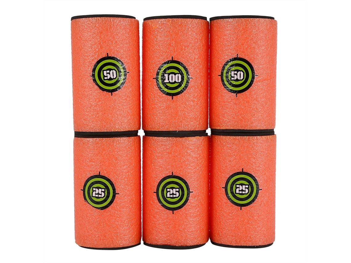 Mali 6pcs Alvos de Bala para Brinquedo de Arma Eva Macio Grande Tamanho com Pontuação