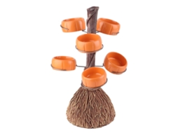 Suporte de morcego de Halloween em uma bóbora, decoração com vasos de bruxa para mesa de jantar LAXISCREED