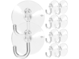 Conjunto De 50 Ganchos Ventosa 30mm, Resistentes E Reutilizáveis, Para Pendurar Toalhas De Banheiro E Utensílios Cozinha